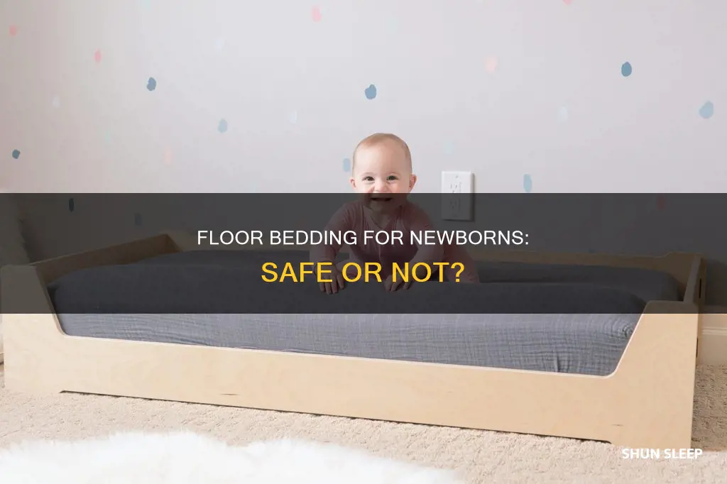 can newborn sleep on floor