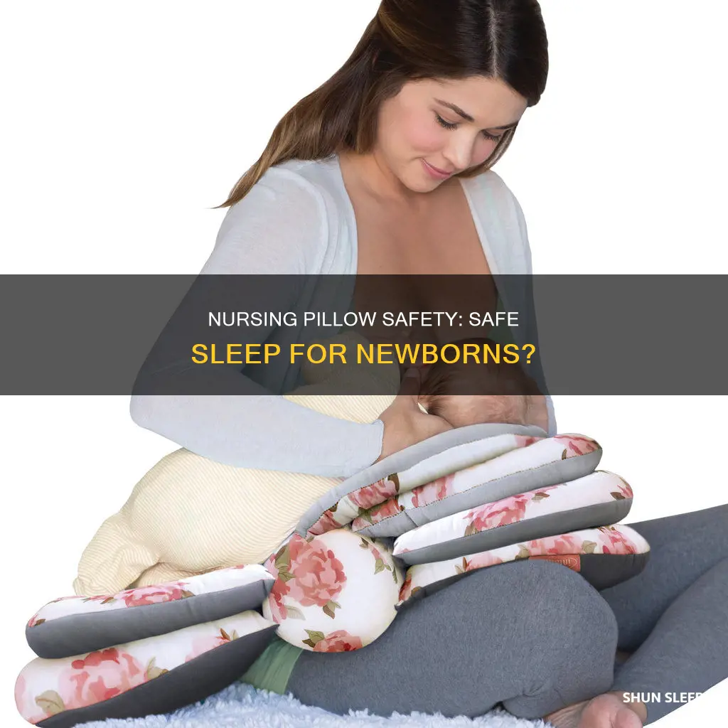 can newborn sleep on nursing pillow