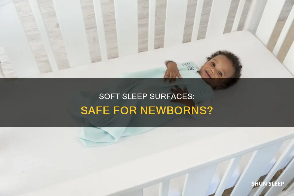 can newborn sleep on soft surface