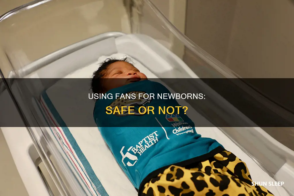 can newborn sleep with a fan on