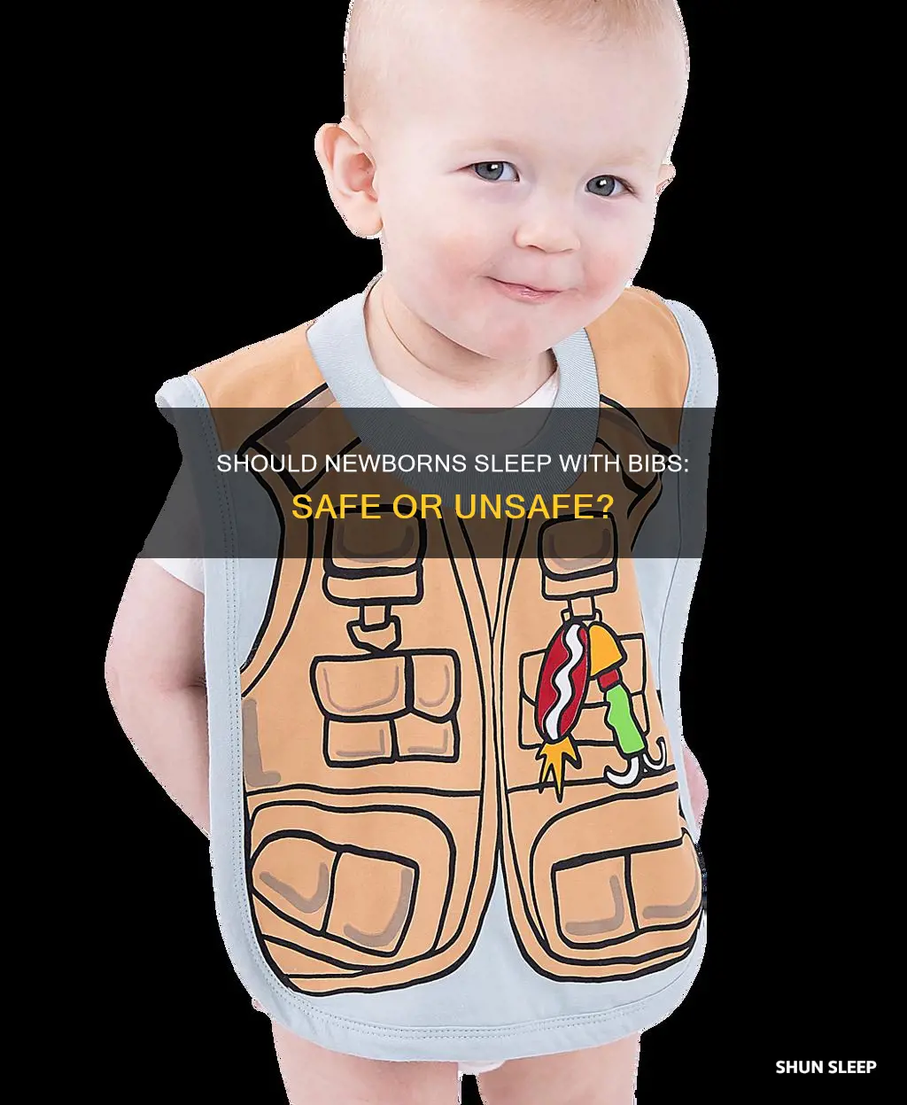 can newborn sleep with bib