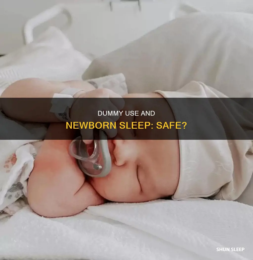 can newborn sleep with dummy