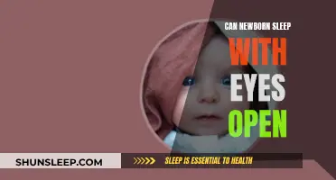 Newborns' Sleep: Why Eyes Remain Open?