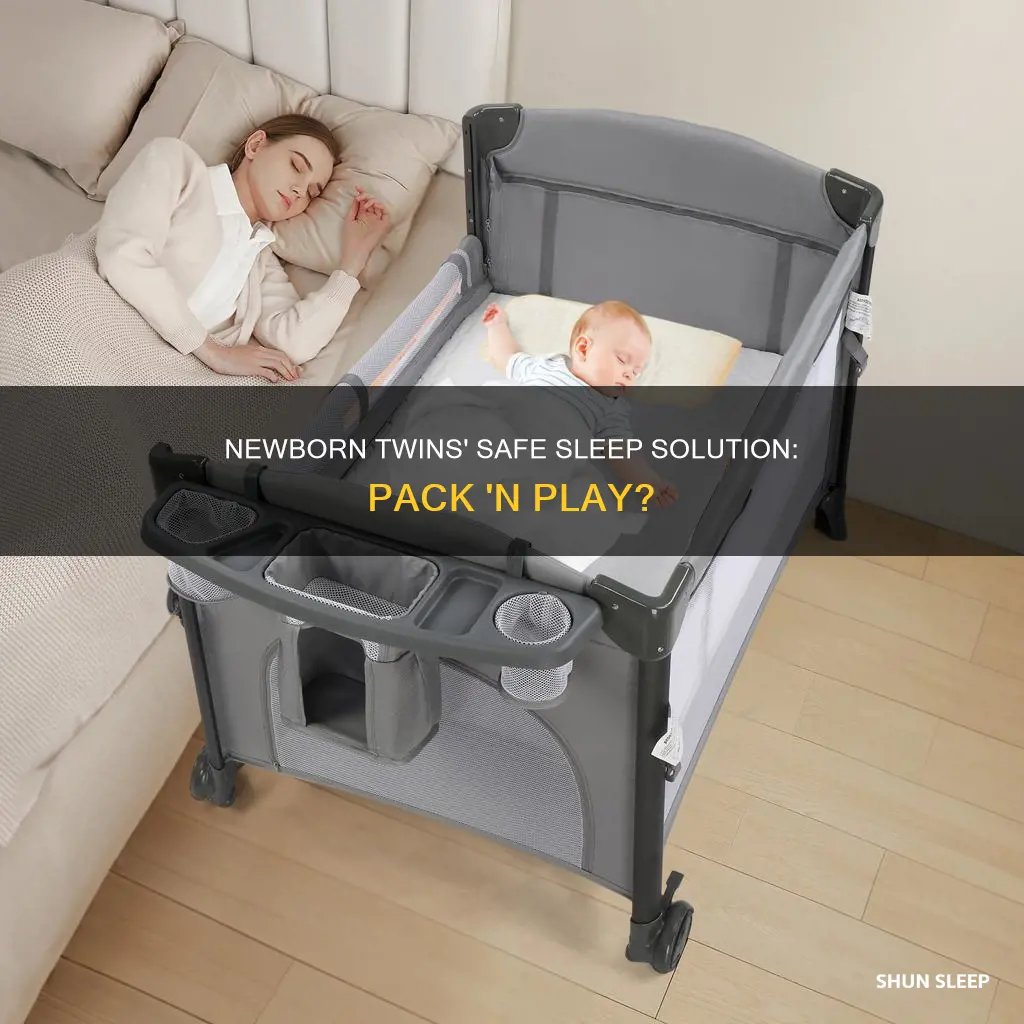 can newborn twins sleep in pack n play