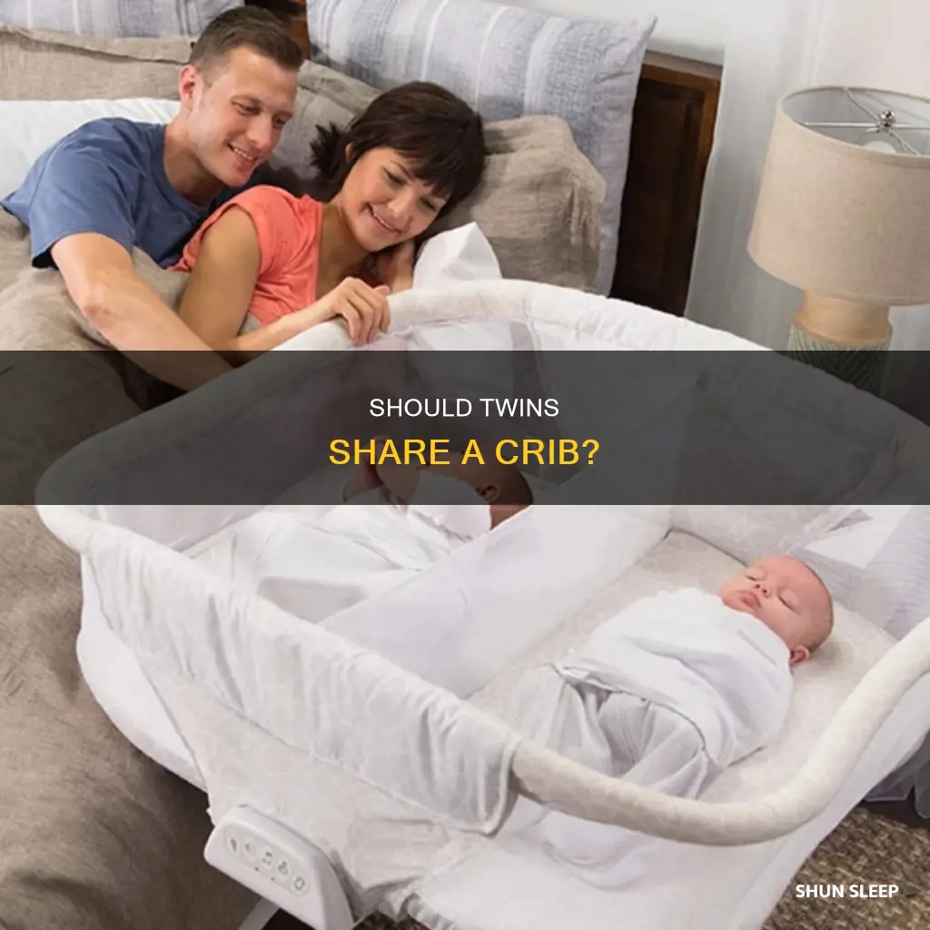 can newborn twins sleep in the same cot