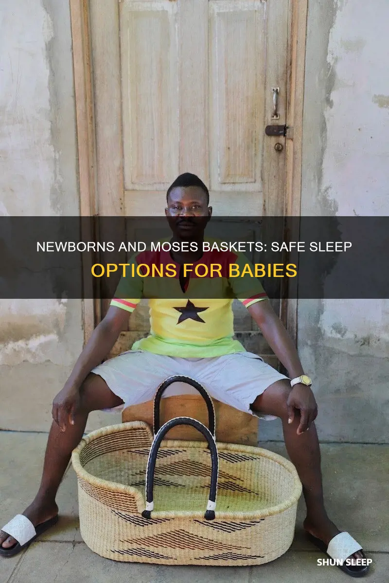can newborns sleep in a moses basket