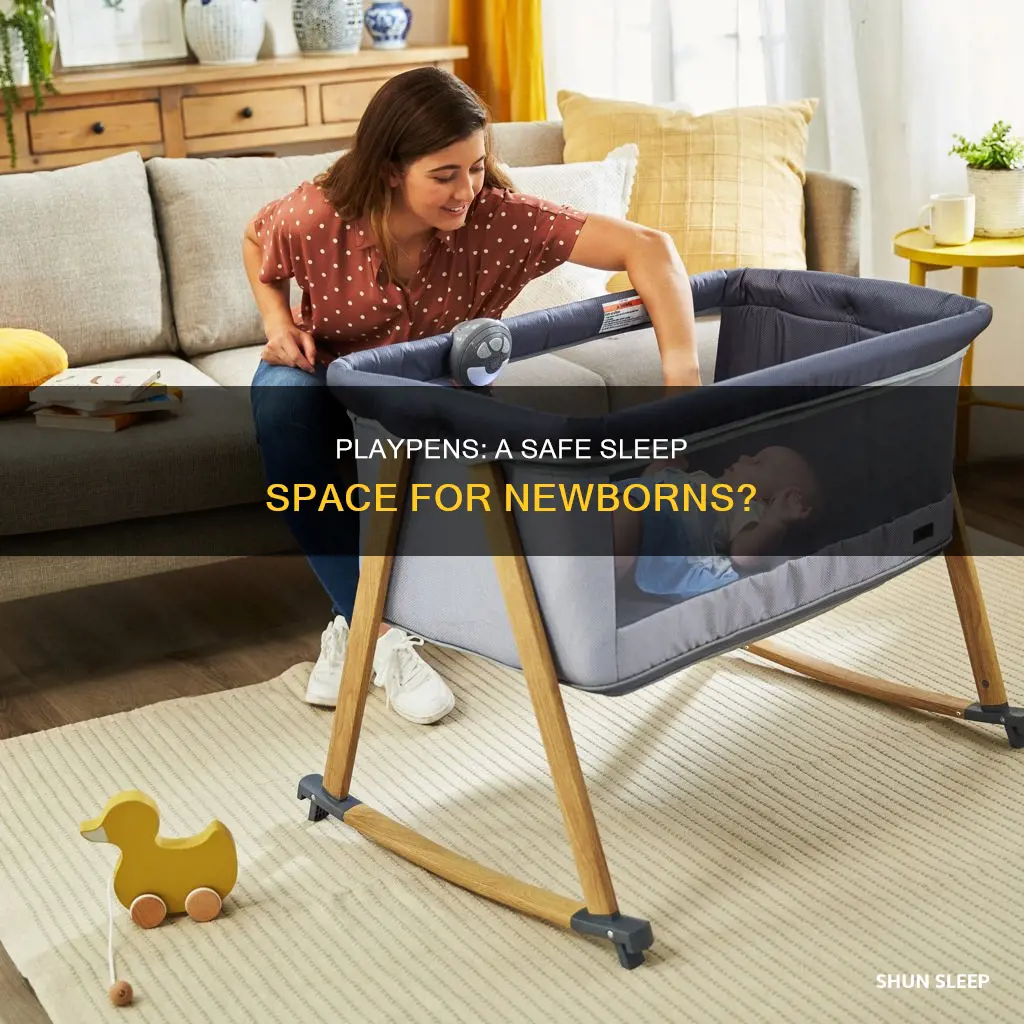 can newborns sleep in a playpen