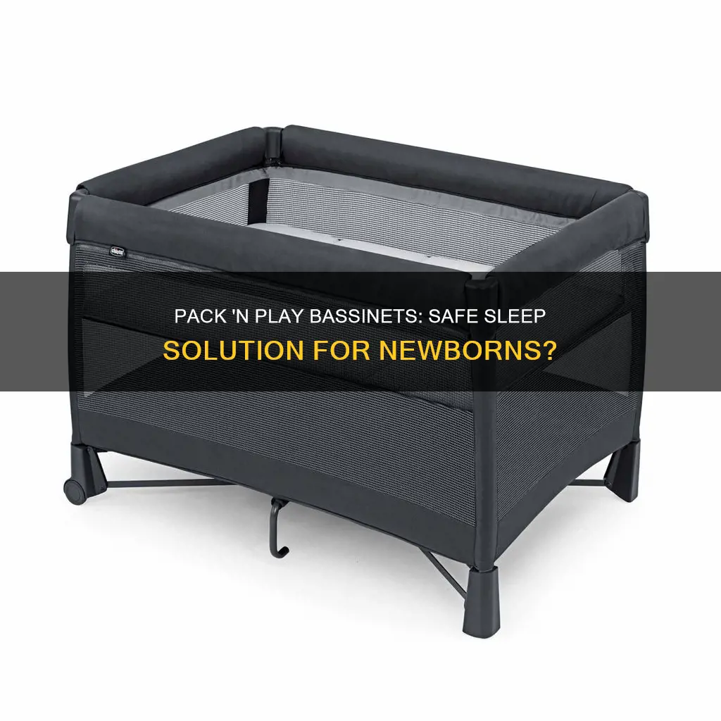 can newborns sleep in pack and play bassinet