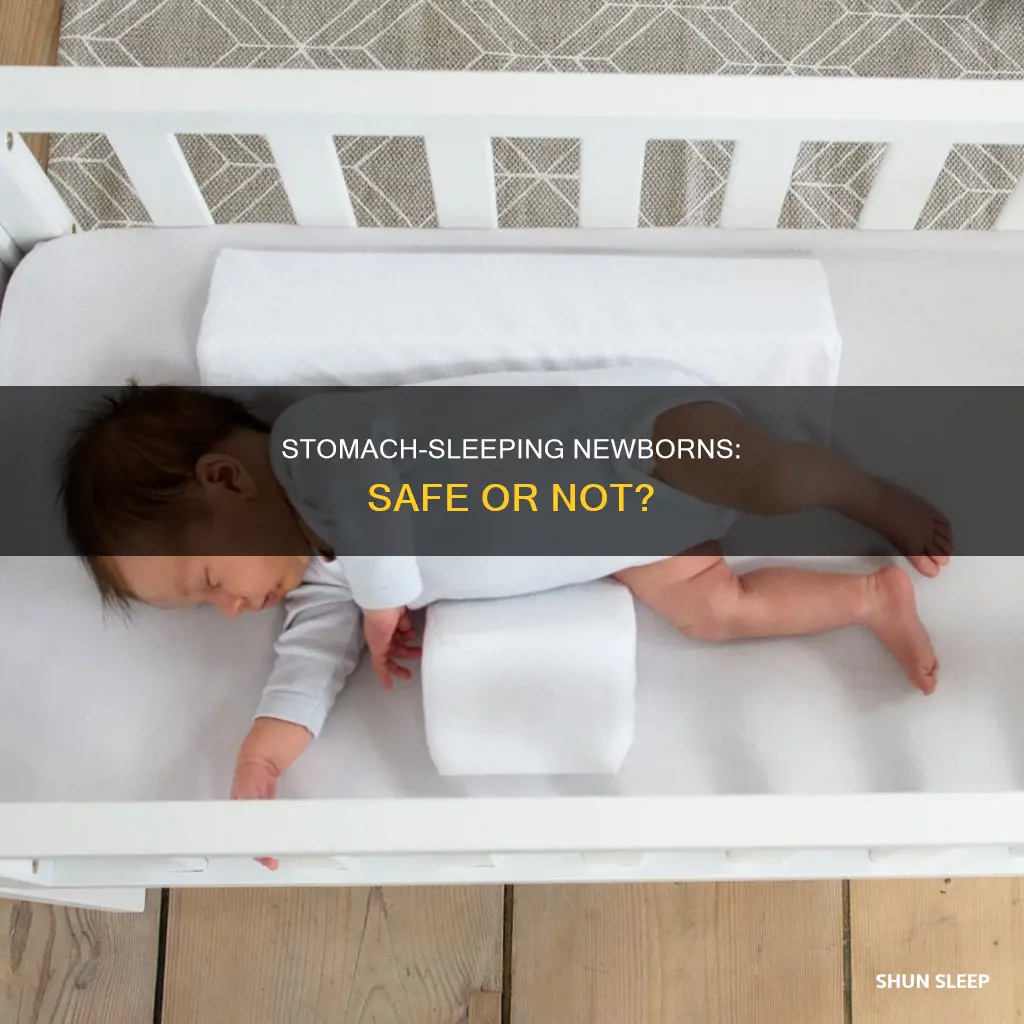 can newborns sleep on stomach if i monitor