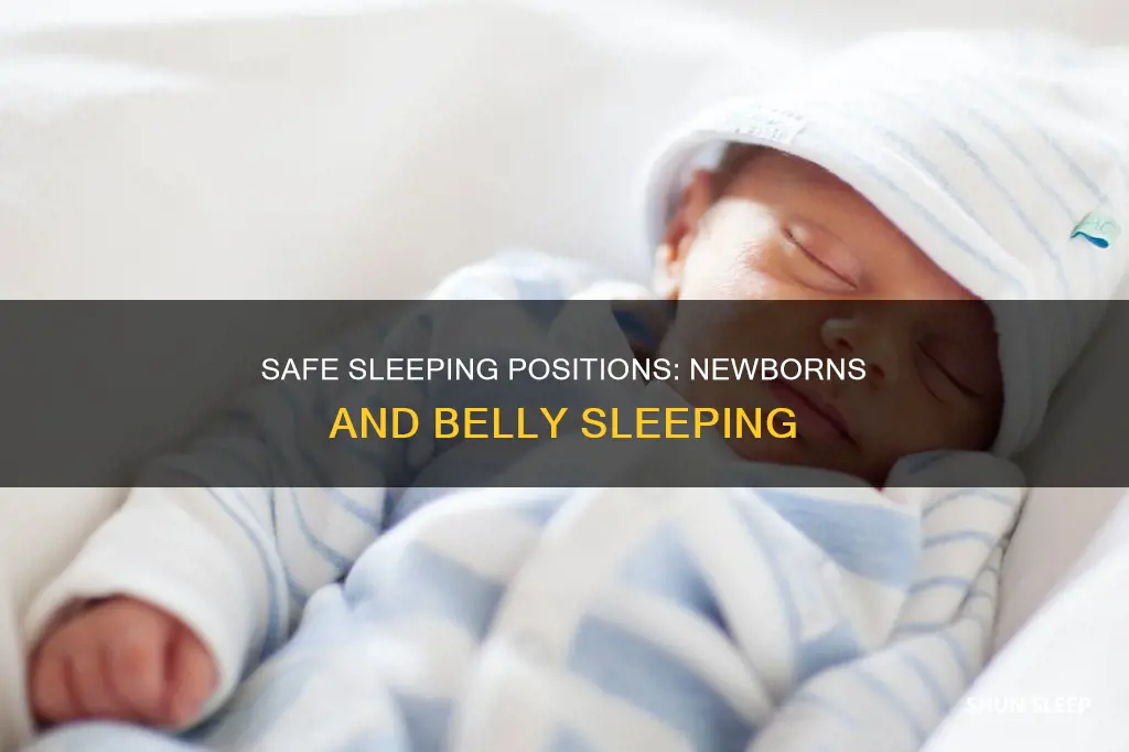 can newborns sleep on their front