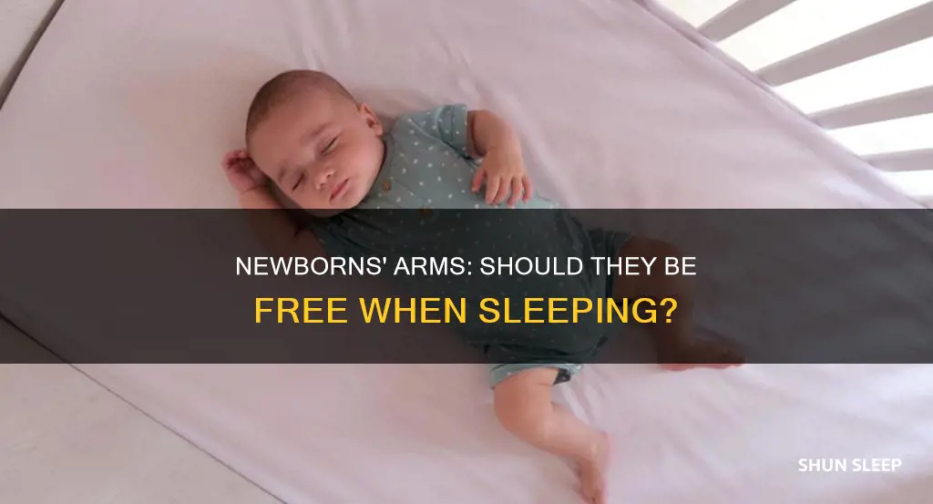 can newborns sleep with their arms out