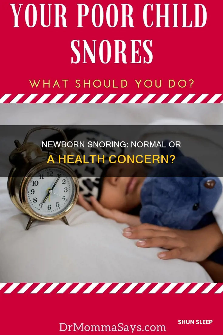 can newborns snore while sleeping