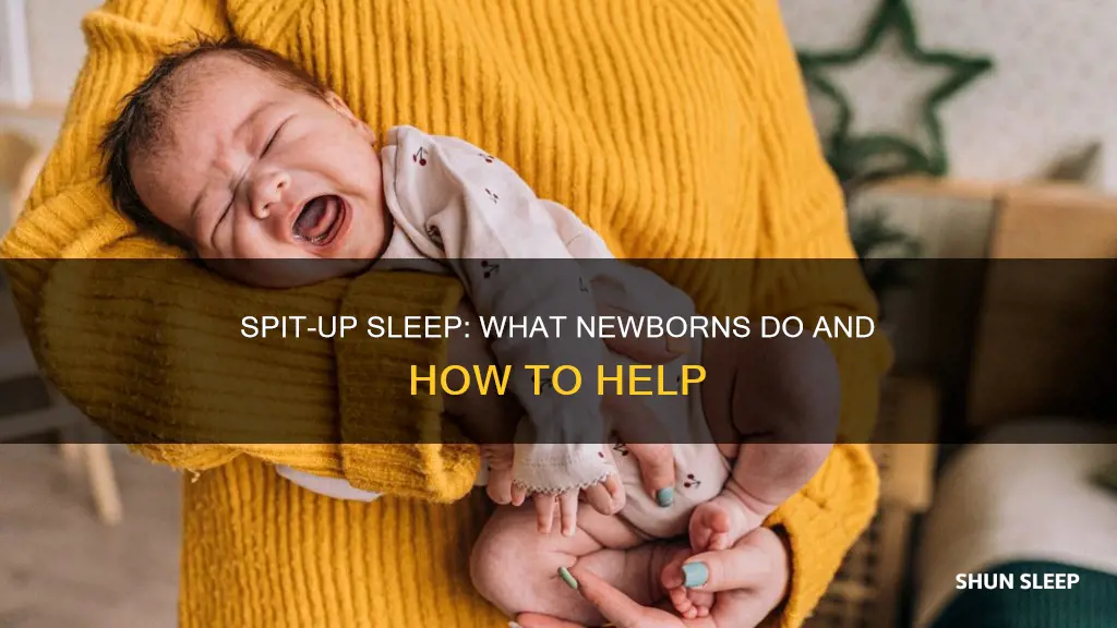 can newborns spit up in their sleep