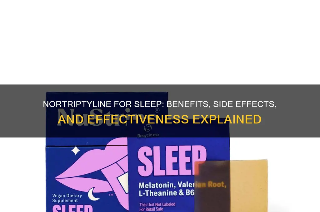 can nortriptyline help you sleep