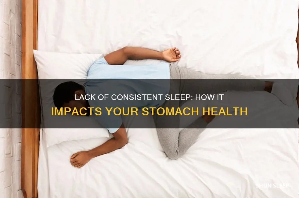 can not getting consistent sleep effect your stomach