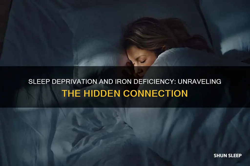 can not getting enough sleep cause an iron deficiency