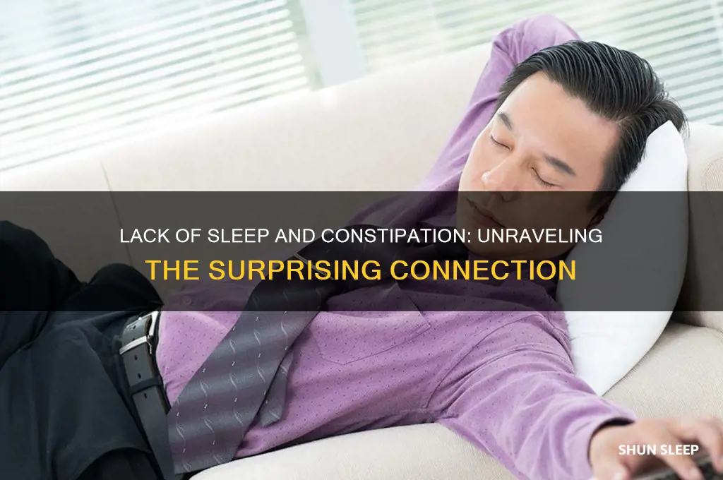 can not getting enough sleep cause constipation