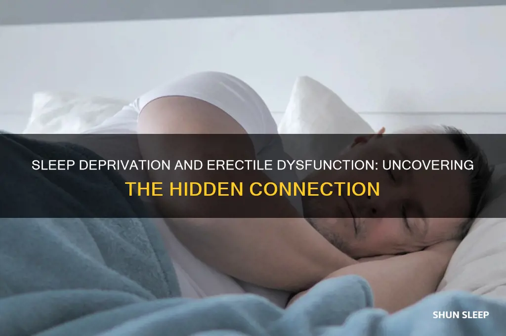 can not getting enough sleep cause erectile dysfunction