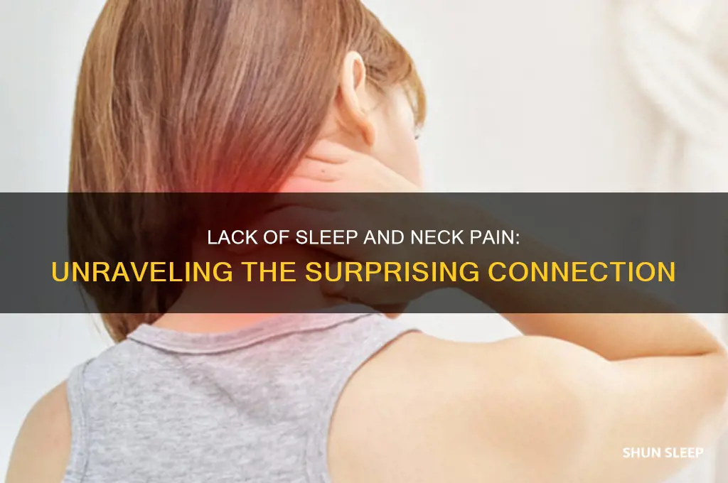 can not getting enough sleep cause neck pain