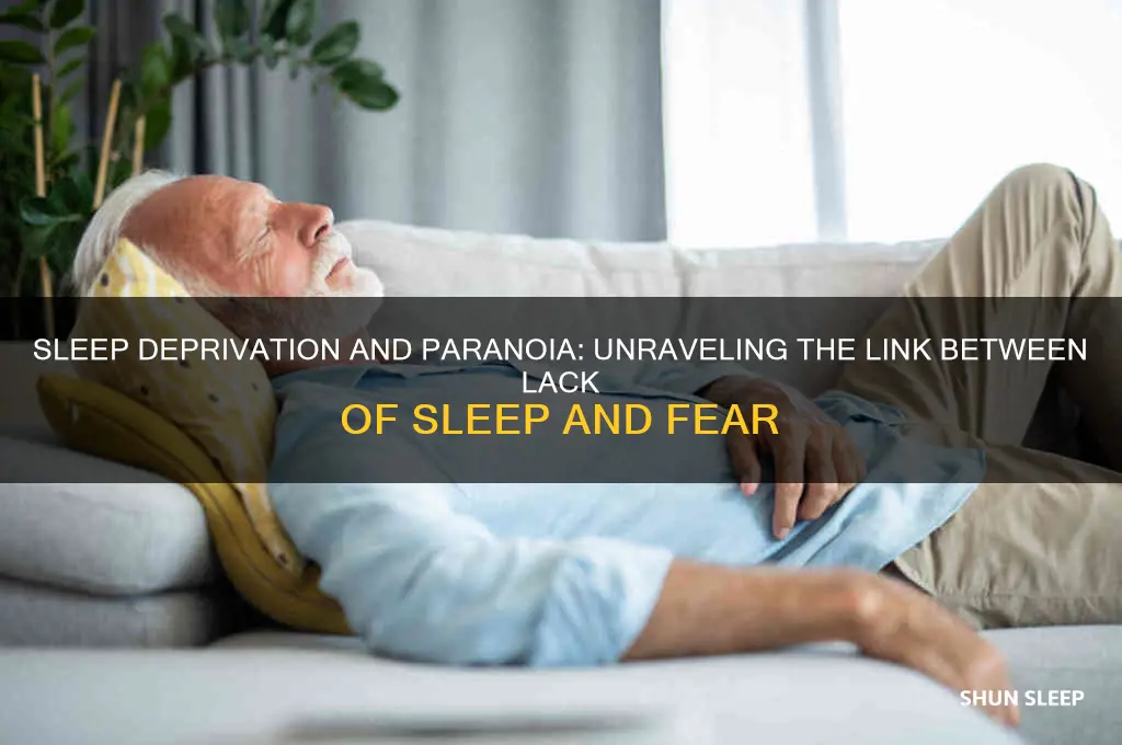 can not getting enough sleep cause paranoia