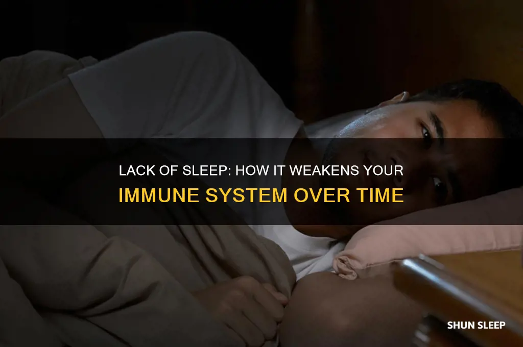can not getting enough sleep weaken your immune system