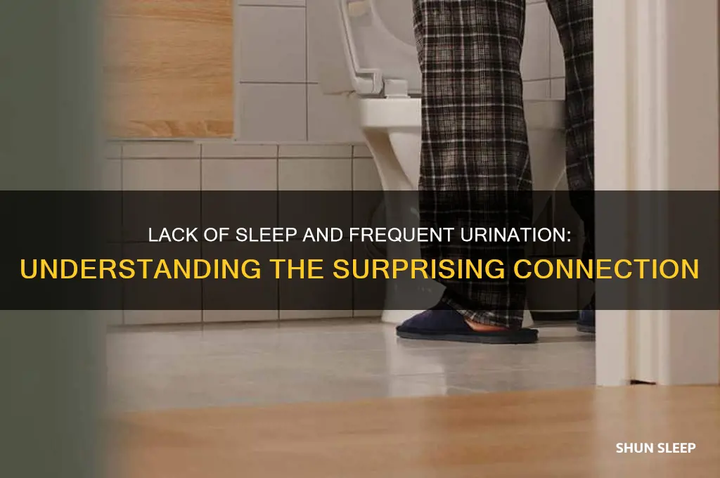can not getting sleep cause me to pee