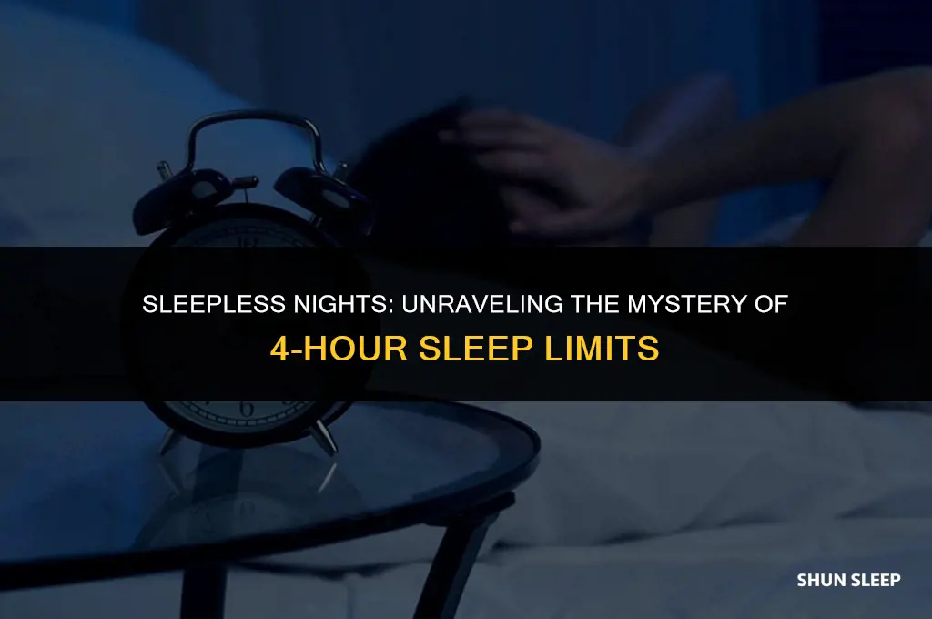 can not sleep more than 4 hours