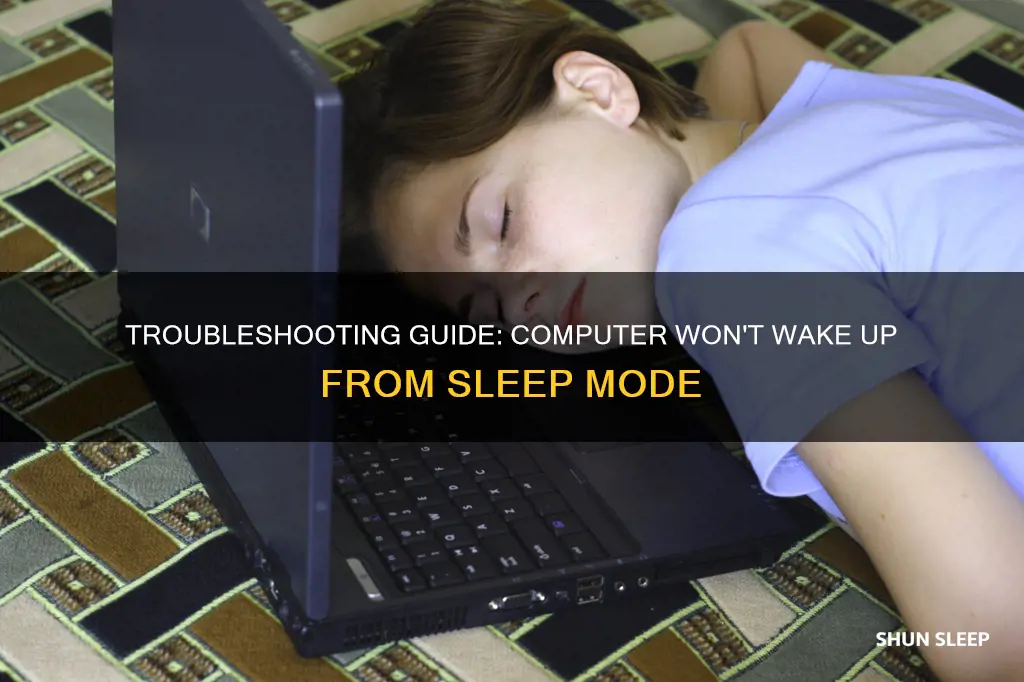 can not wake up computer from sleep