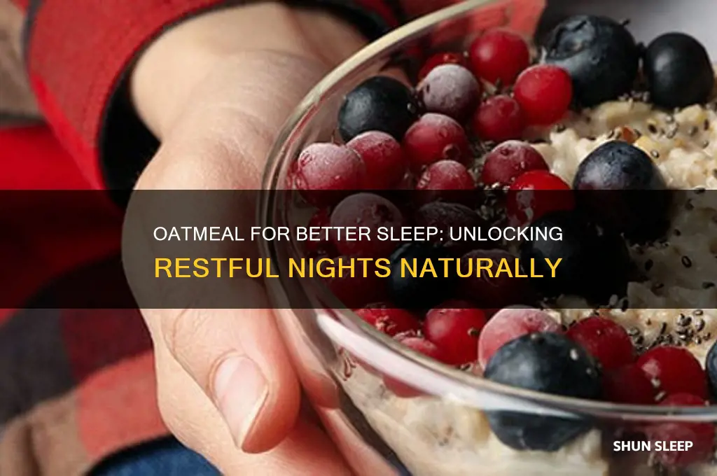 can oatmeal help you sleep