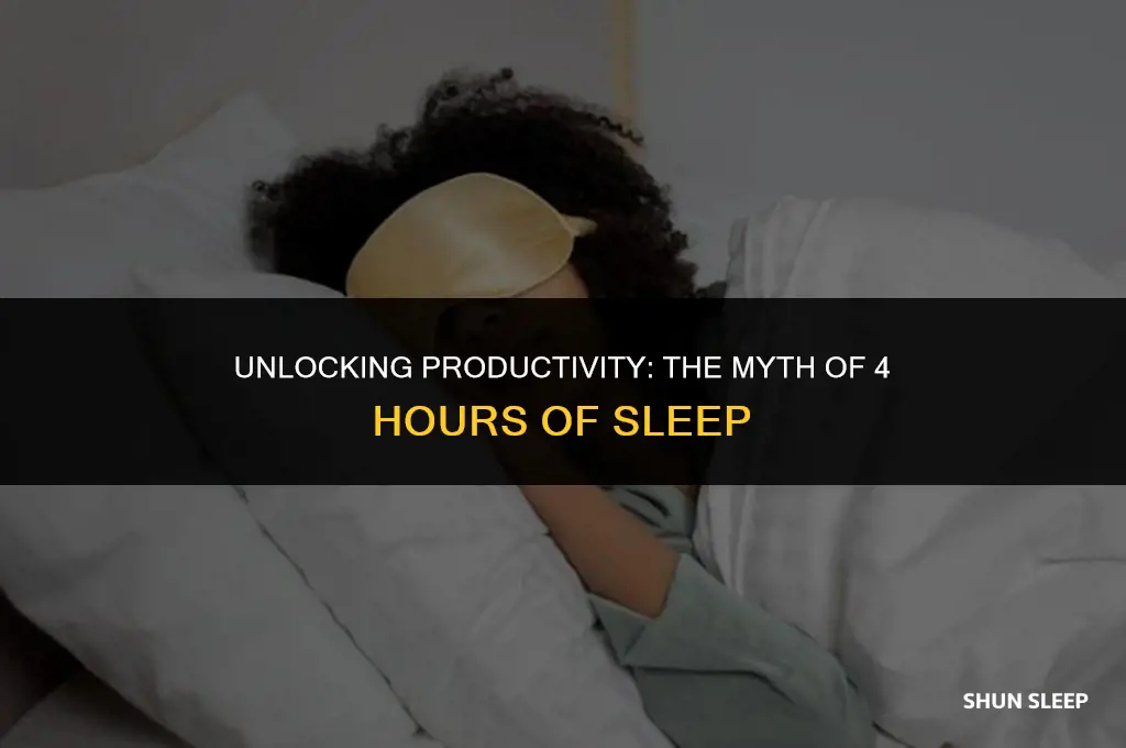 can one function on 4 hours of sleep