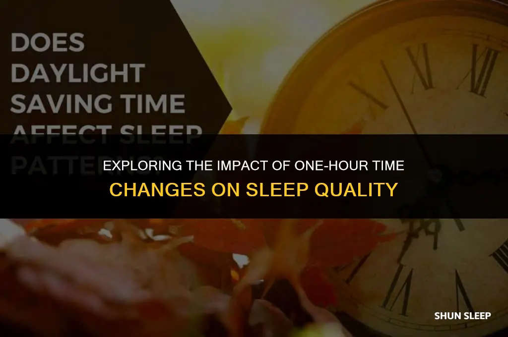can one hour time change cause sleep disturbances