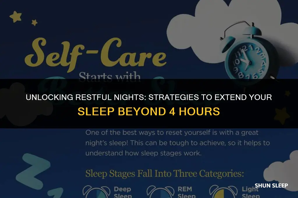 can only get 4 hours of sleep