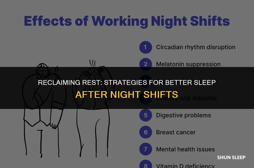 can only sleep 3 hours after night shift