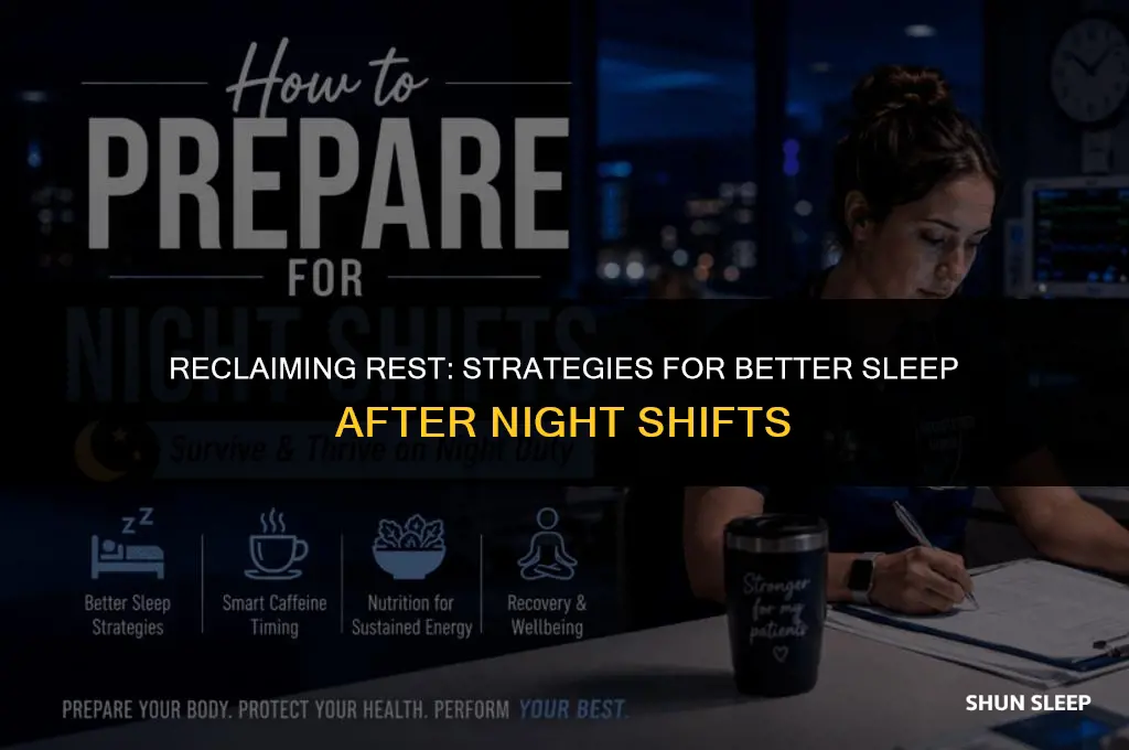 can only sleep 4 hours after night shift