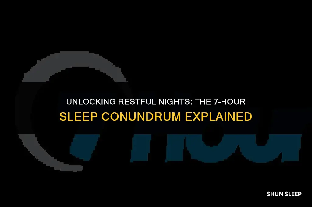 can only sleep 7 hours