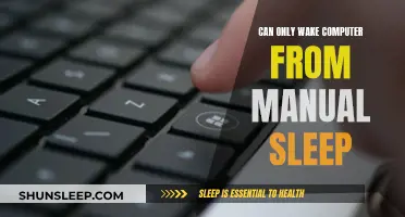 Troubleshooting: Waking Up Your Computer from Manual Sleep Mode