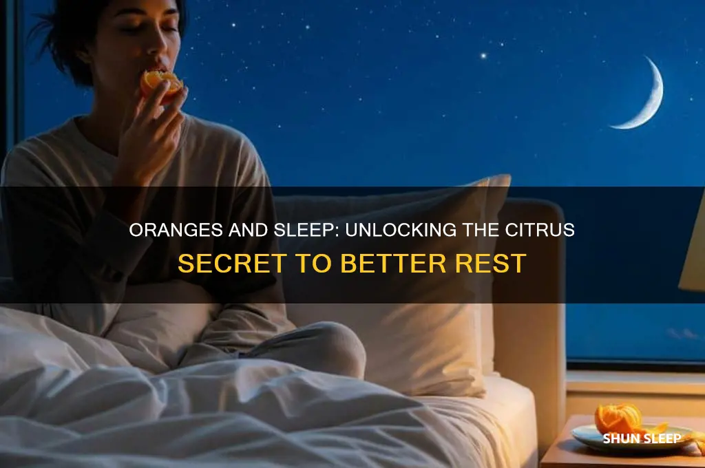 can oranges help you sleep