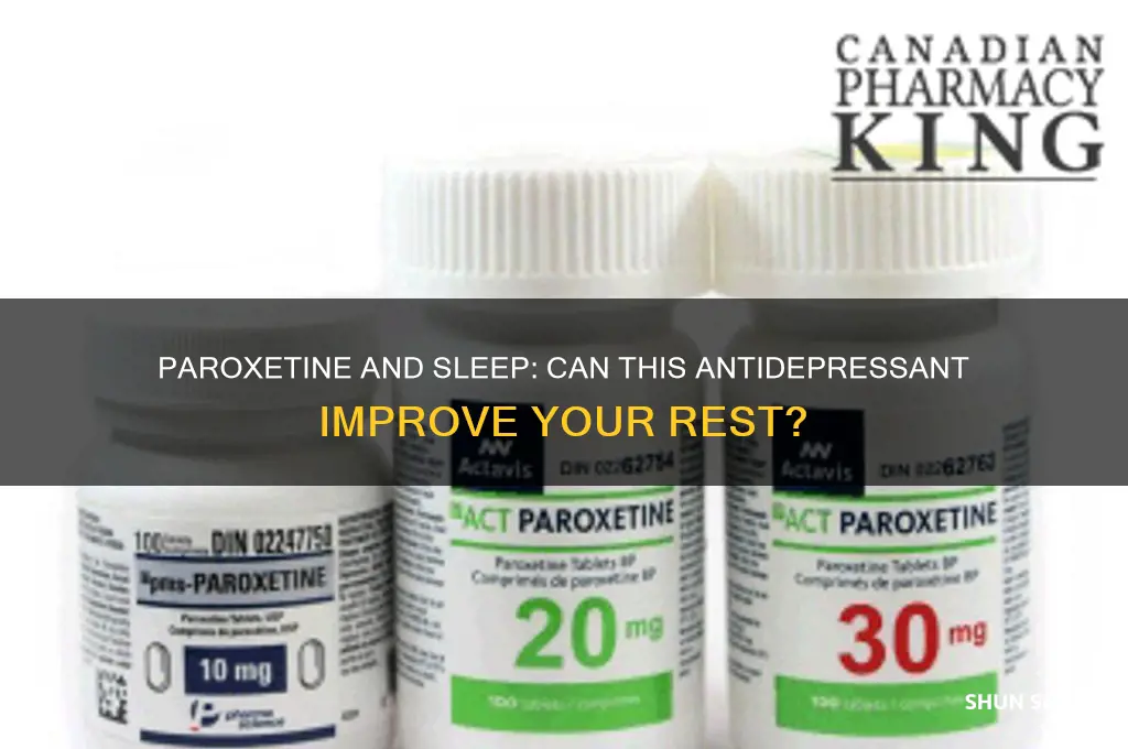 can paroxetine help you sleep
