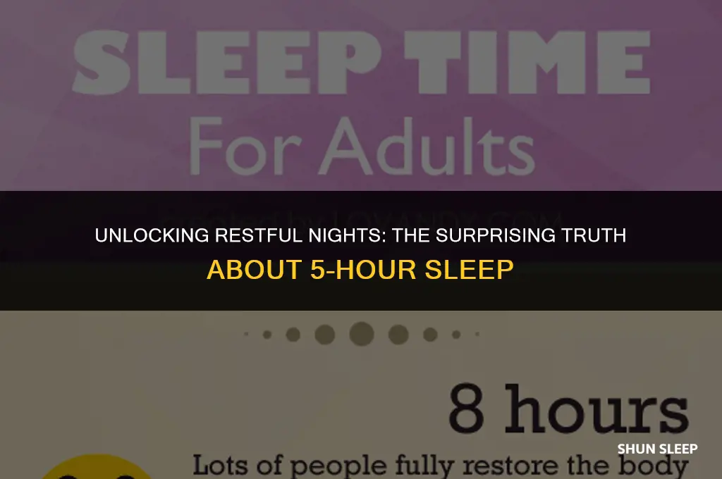 can people sleep for 5 hours