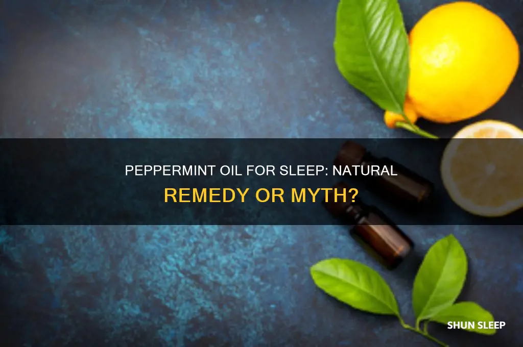 can peppermint oil help you sleep