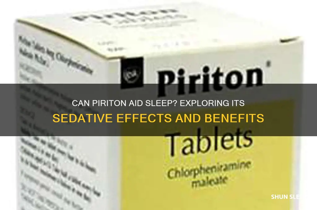 can piriton help you sleep