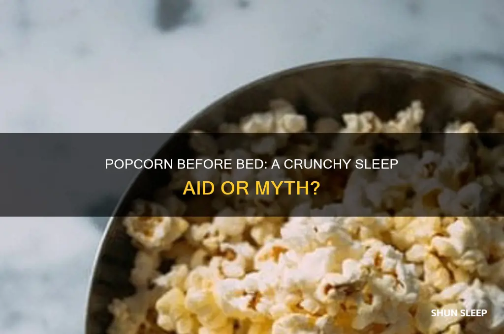 can popcorn help you sleep