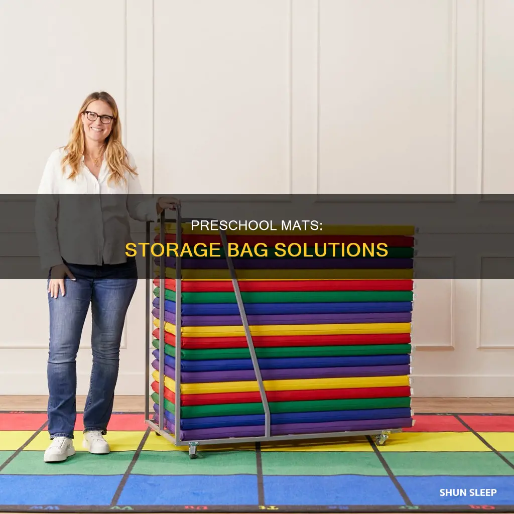 can preschool sleeping mats be placed in storage bags