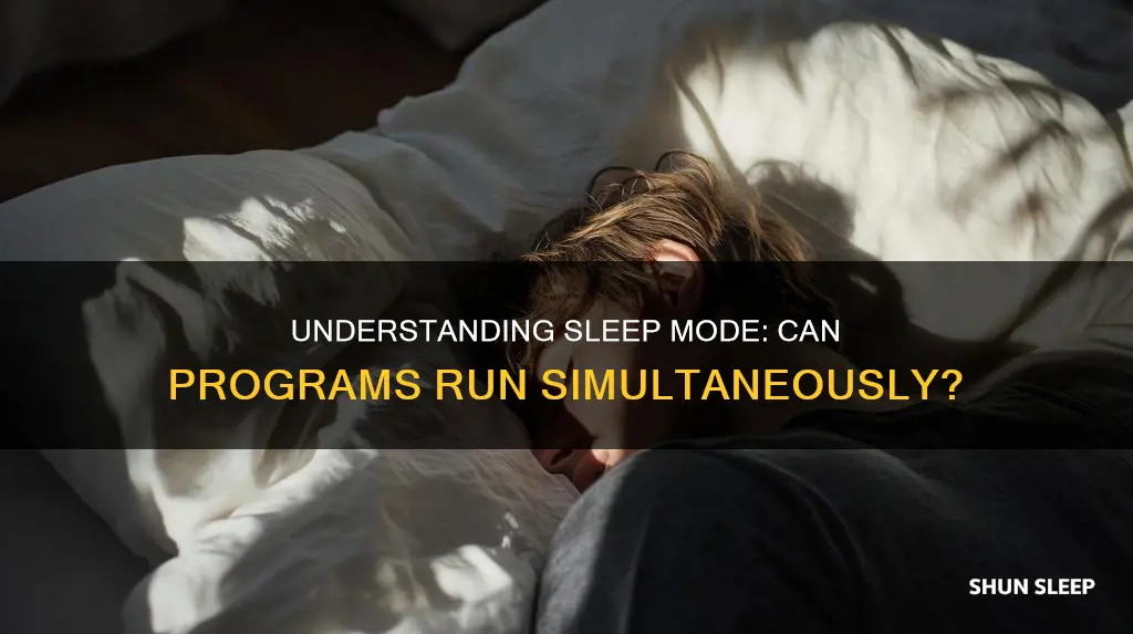 can programs work while the computer is sleep