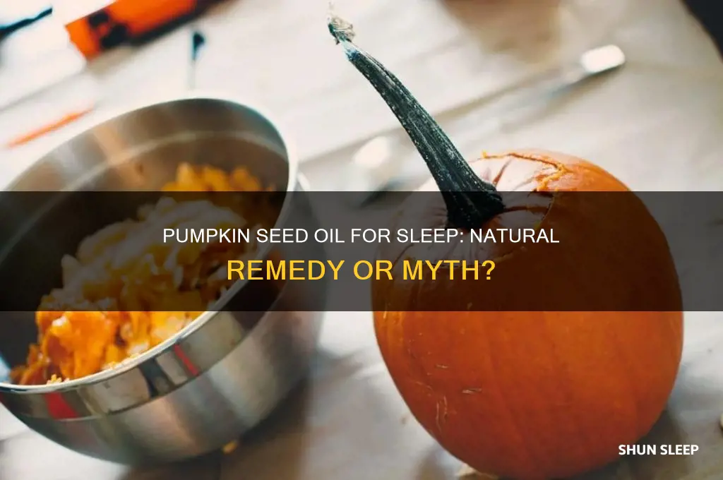 can pumpkin seed oil help sleep