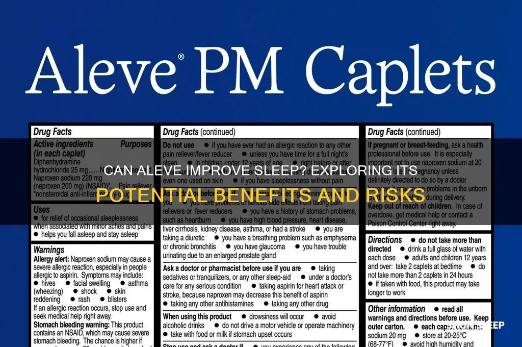 can regular aleve help you sleep