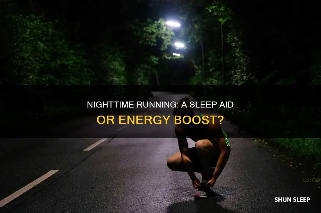can running at night help you sleep