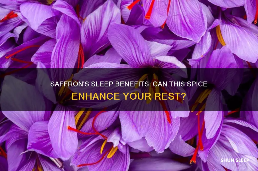 can saffron help with sleep