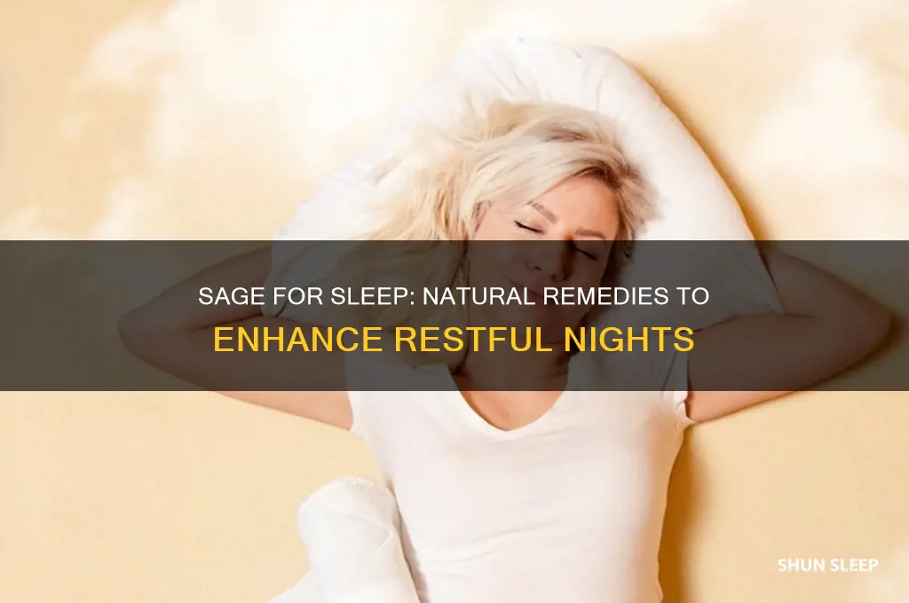 can sage help with sleep