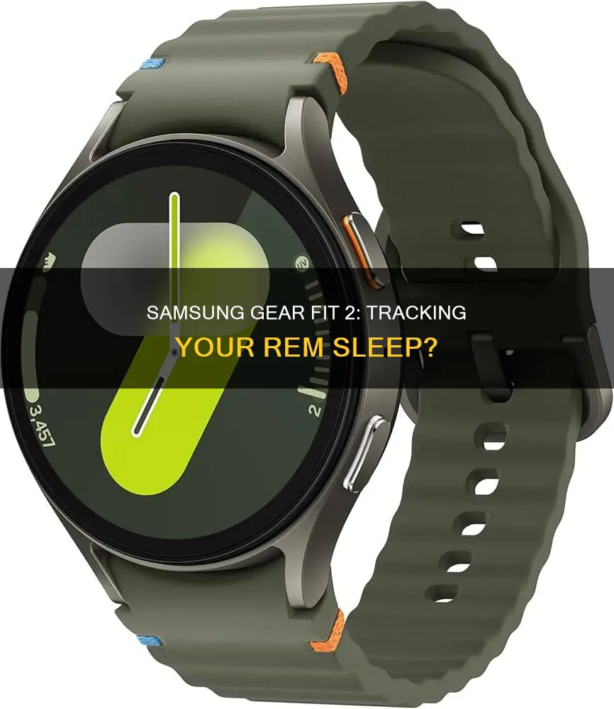 can samsung gear fit 2 monitor rem sleep